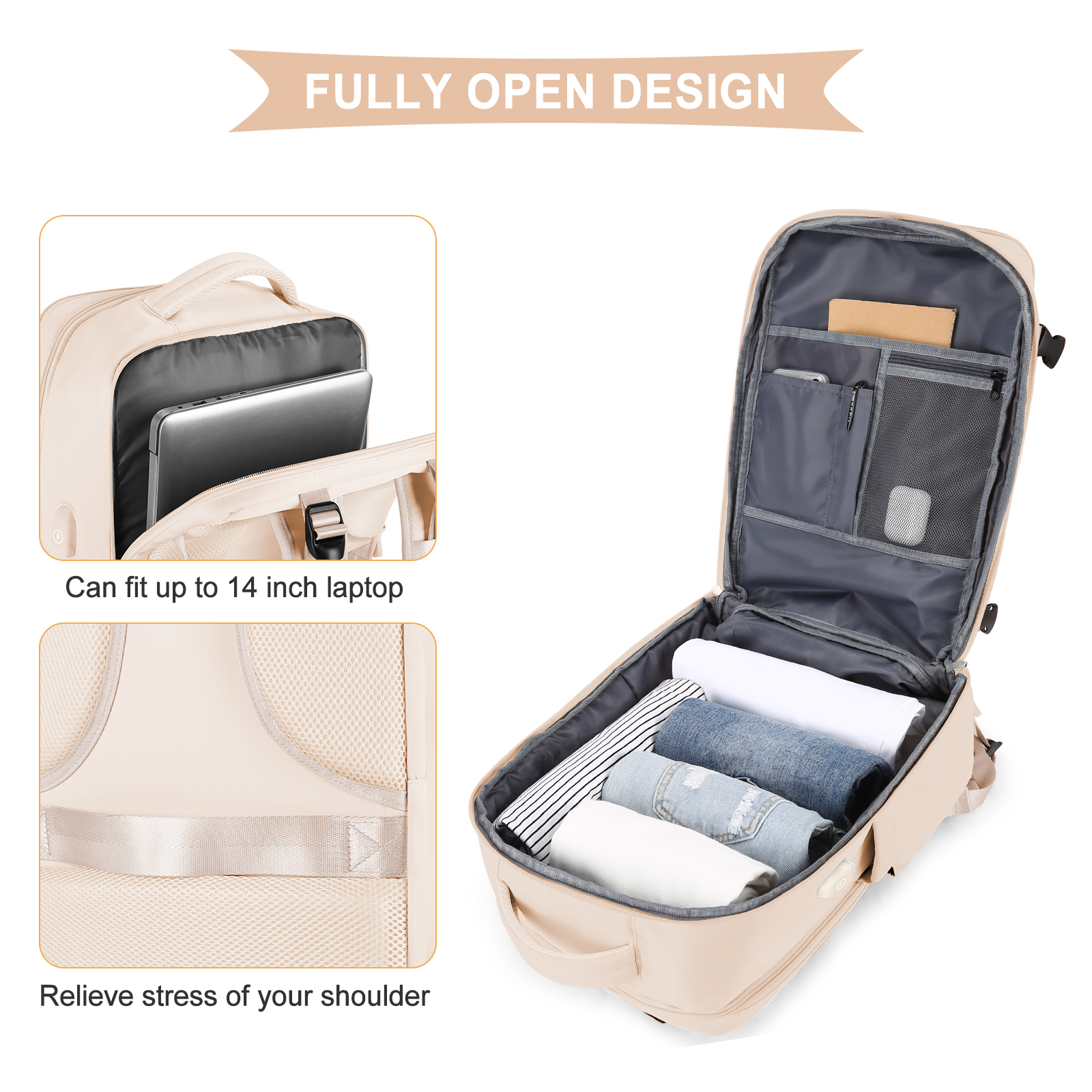 Large Travel Backpack for Men  - Women Bags Casual avaliação e preço