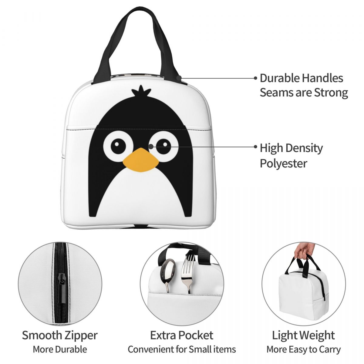 Cute Vector Penguin Insulated  - Women Bags Vector avaliação e preço