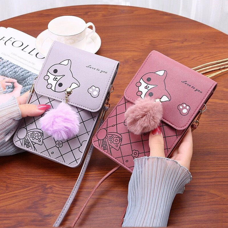 Cute Cartoon Pattern Touch-Scr - Women Bags Dkny avaliação e preço