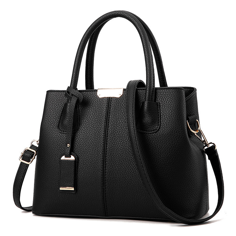 PU Leather Top-Handle Bag Stru - Top Handle Structured avaliação e preço