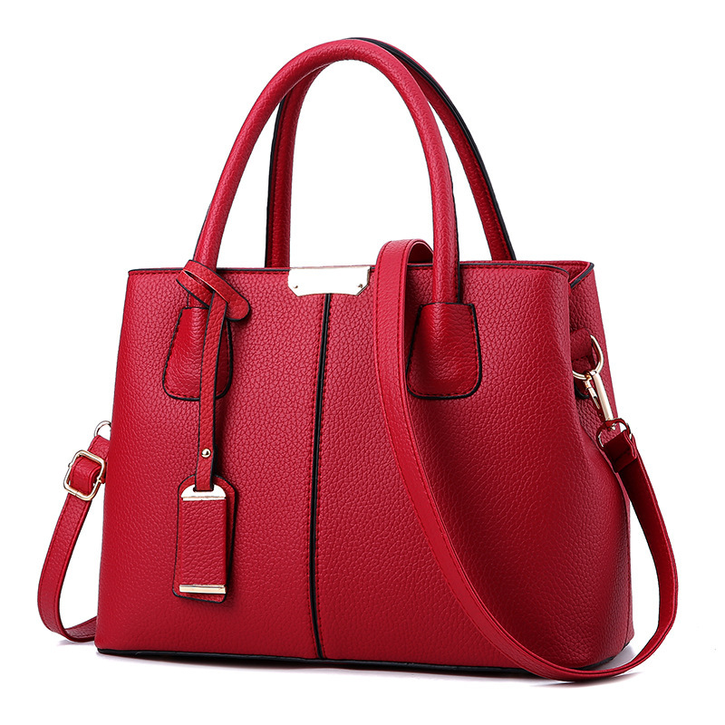 PU Leather Top-Handle Bag Stru - Top Handle Structured avaliação e preço