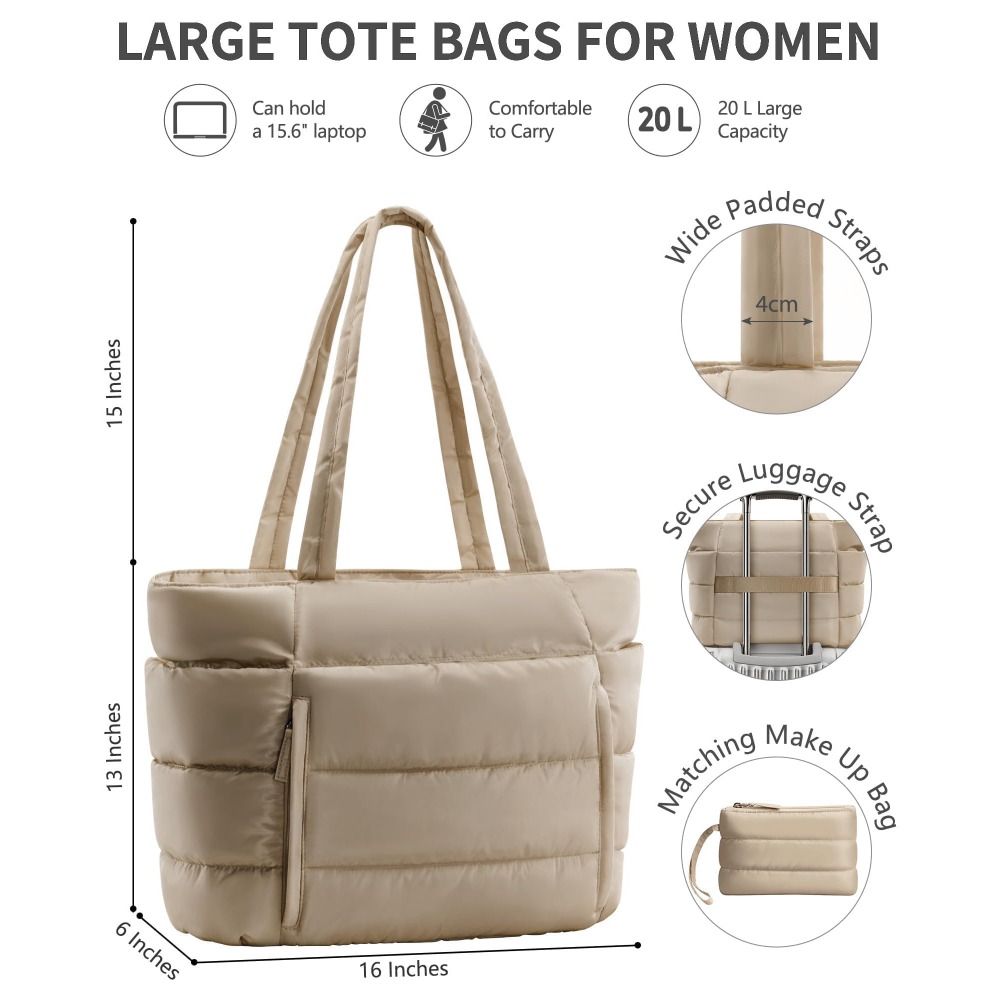 Large Capacity Puffer Tote Bag - Women Bags Aldo avaliação e preço