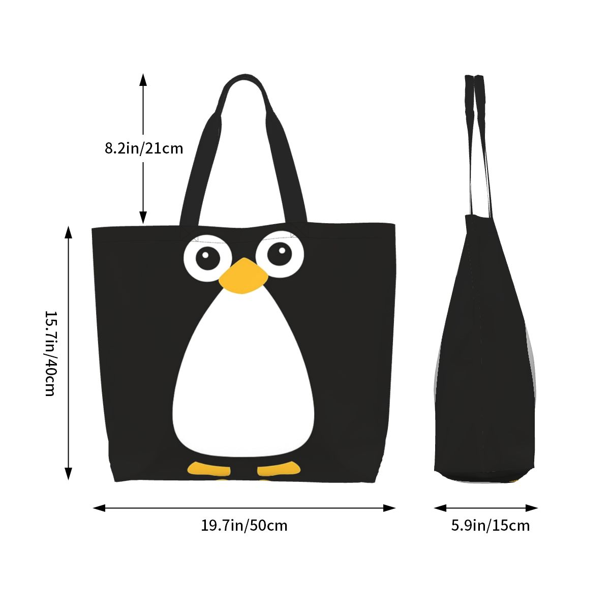 Cute Vector Penguin Shopping T - Women Bags Vector avaliação e preço
