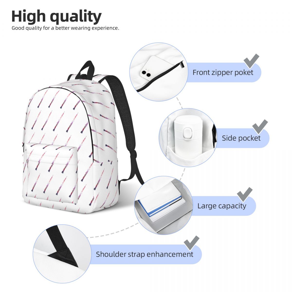 Galaxy Oboe Vector Backpack St - Women Bags Vector avaliação e preço