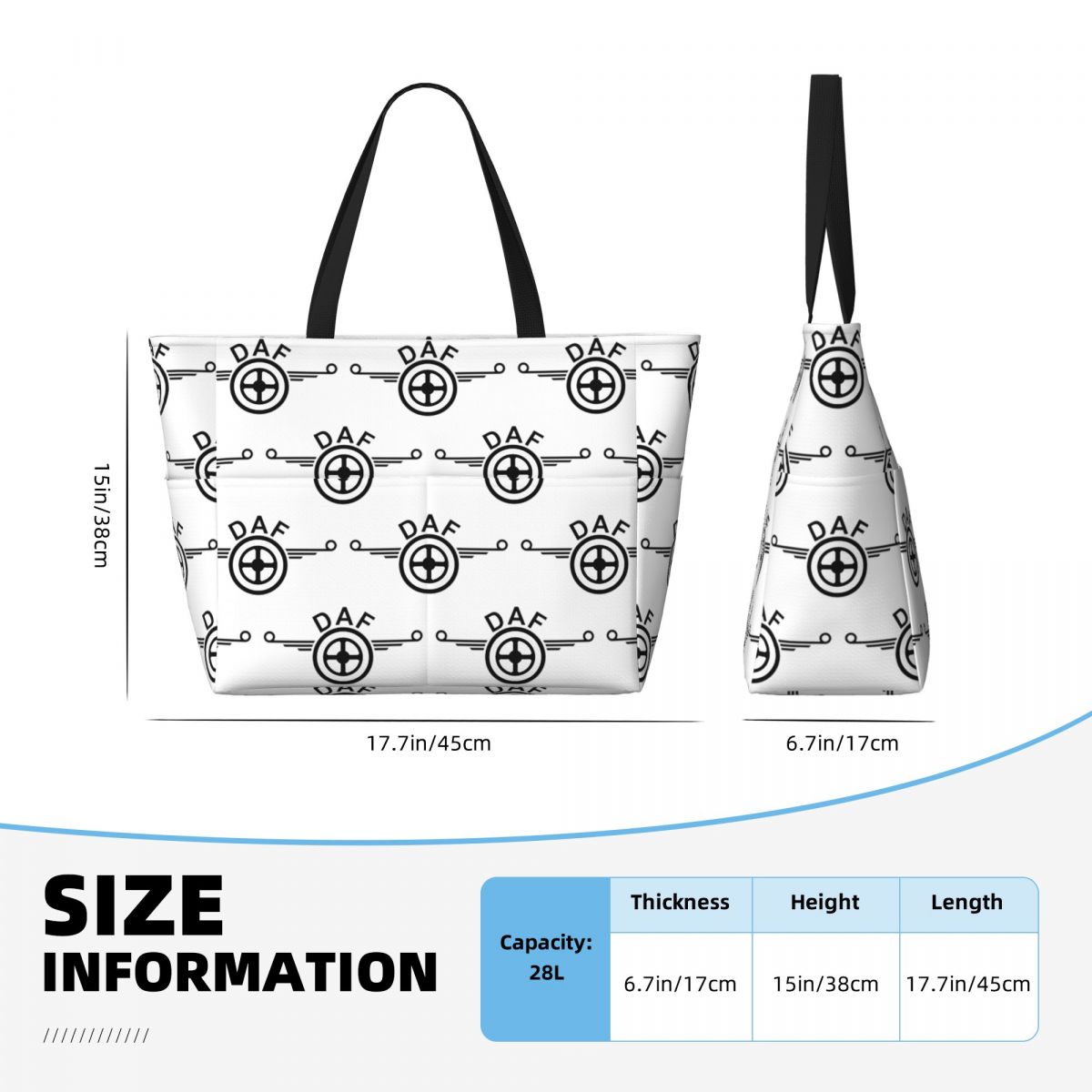 Daf Truck Logo Vector Design B - Women Bags Vector avaliação e preço